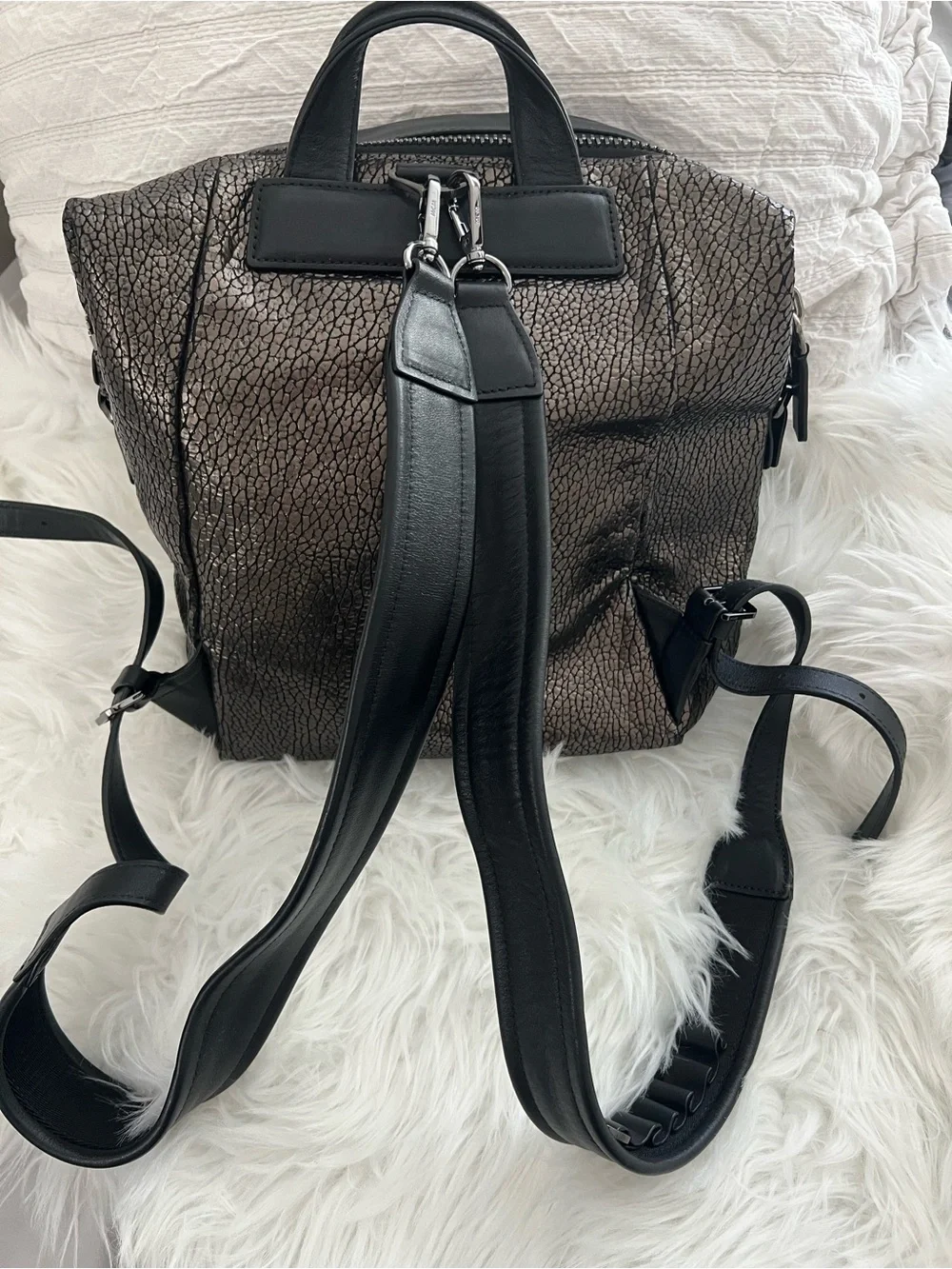 LIKE NEW Convertable MCM Backpack or Top Handle Bag